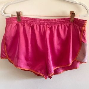 Victoria’s Secret VSX Silky Athletic 2” Lined Shorts w/Pocket Pink/Orange Medium
